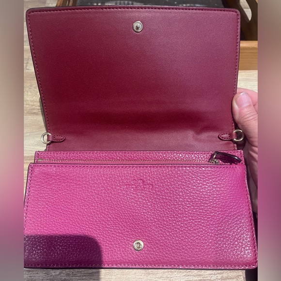 NEW Coach Anna Foldover Clutch Crossbody - Picture 10 of 15